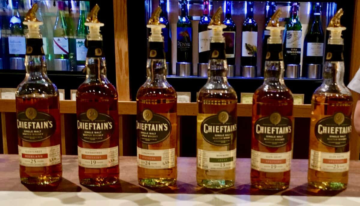 Chieftain’s Collection full lineup in bottles on a counter.