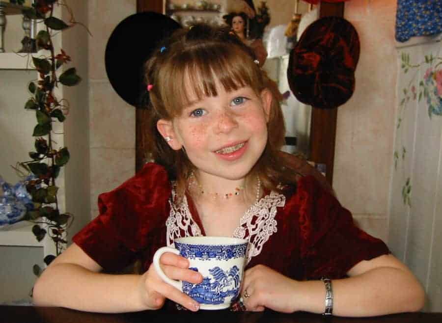 Author's younger daughter at 8yr