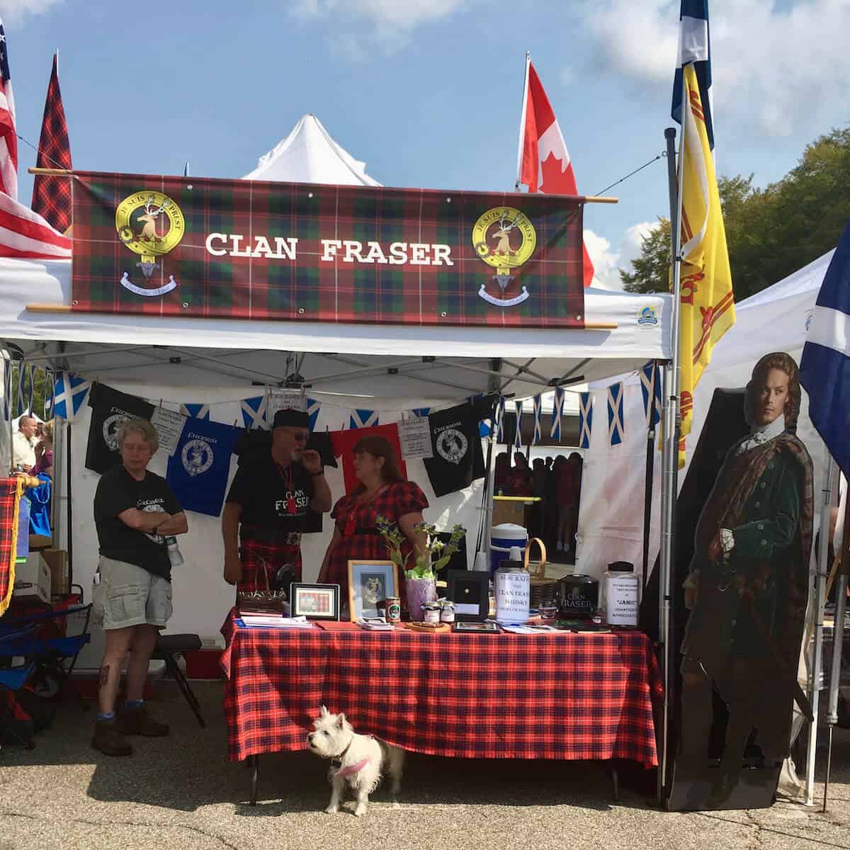 Clan Fraser tent at the New Hampshire Highland Games & Festival.