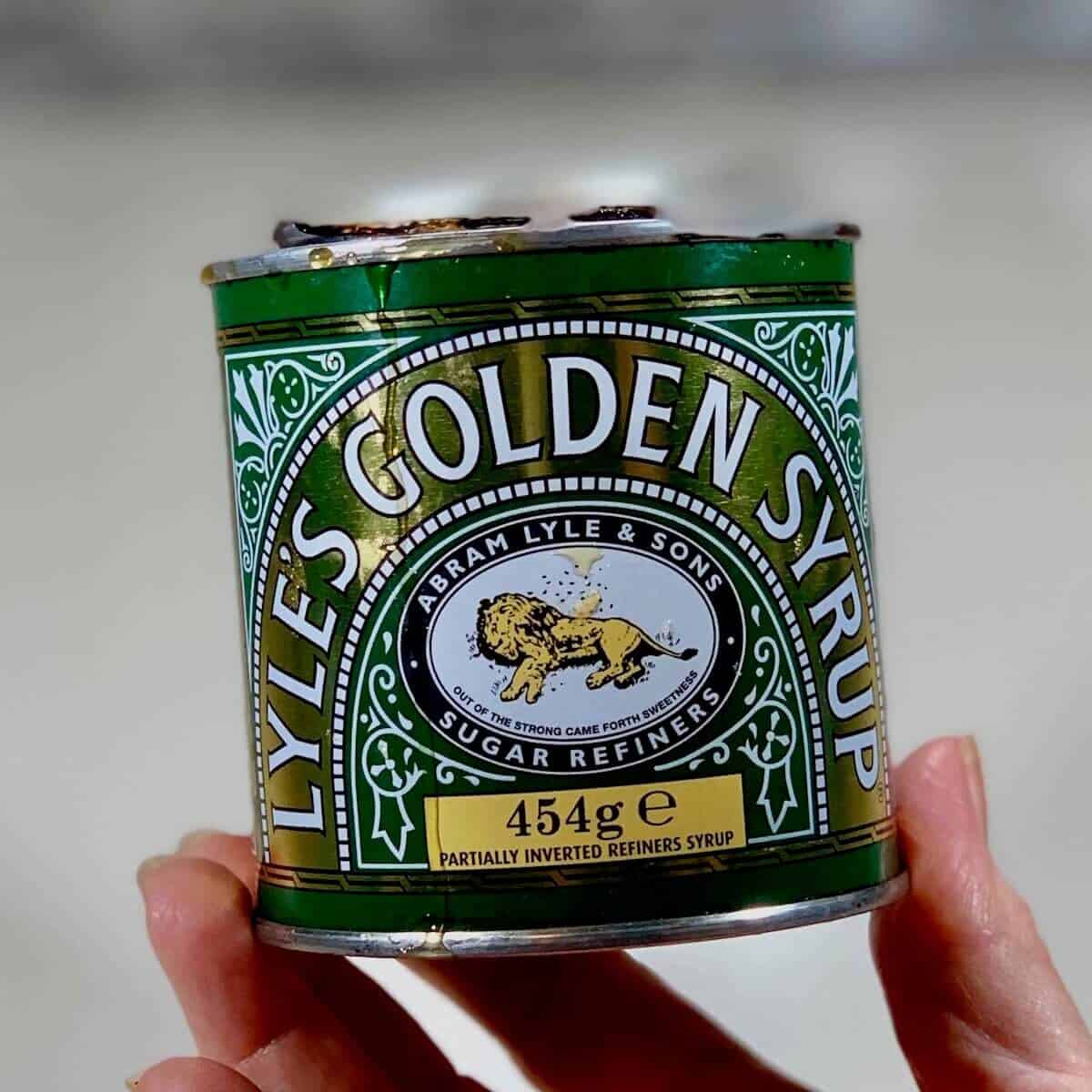 Lyle's Golden Syrup in the can.