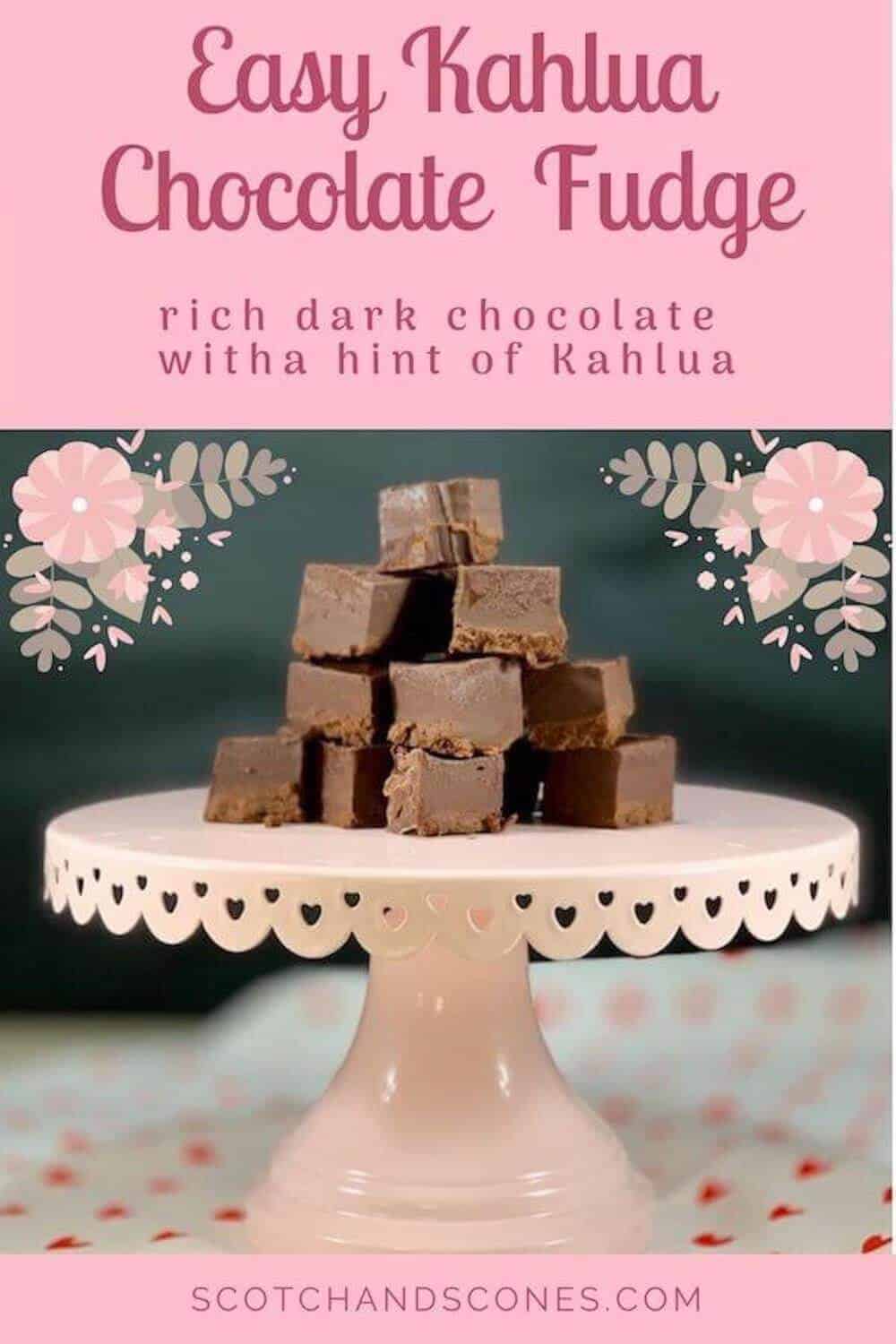 Easy Kahlua Chocolate Fudge Scotch & Scones