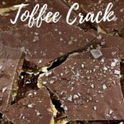 Broken Salted Matzo Toffee Pinterest banner.