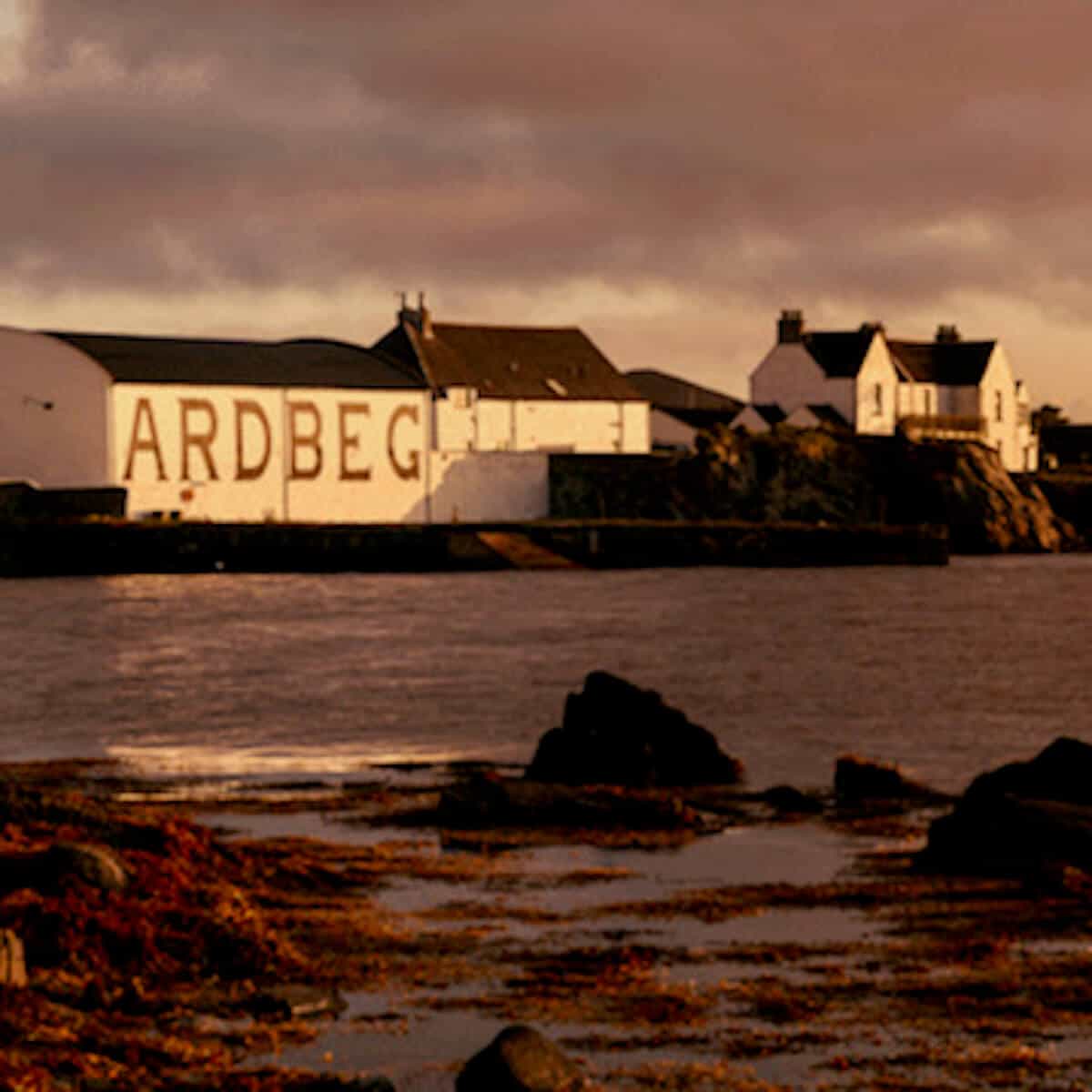 Photo of  the Ardbeg Distillery on Islay.