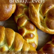 Assortment of 3-, 4-, and 6-strand braided challahs pinterest banner.