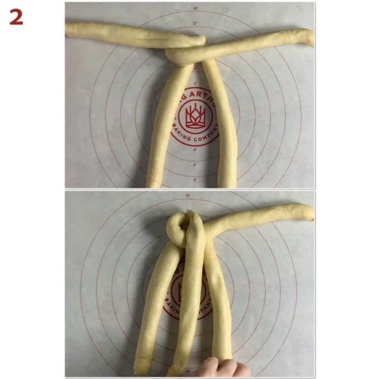 How to Braid a Four Strand Challah Two Ways Scotch & Scones
