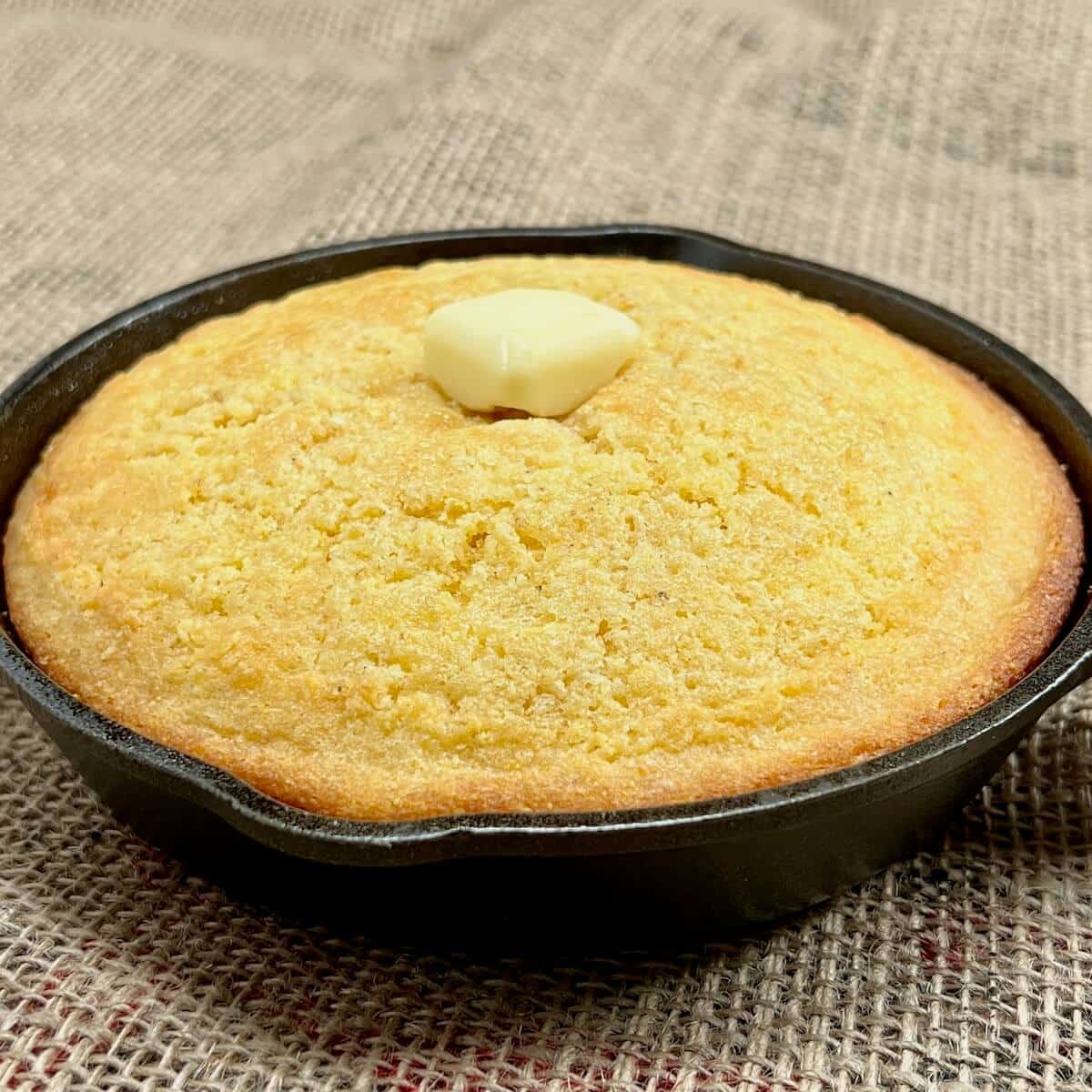 Small Batch Cast Iron Skillet Cornbread - Scotch & Scones