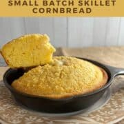 Small Batch Cast Iron Skillet Cornbread - Scotch & Scones